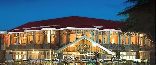 snow valley resort front view